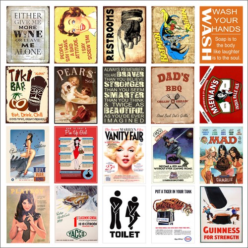 Various retro tin metal - various,