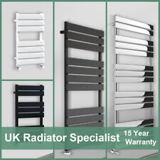 Designer Flat Panel Bathroom Heated Towel Rail Radiator Ladder Warmer All Size