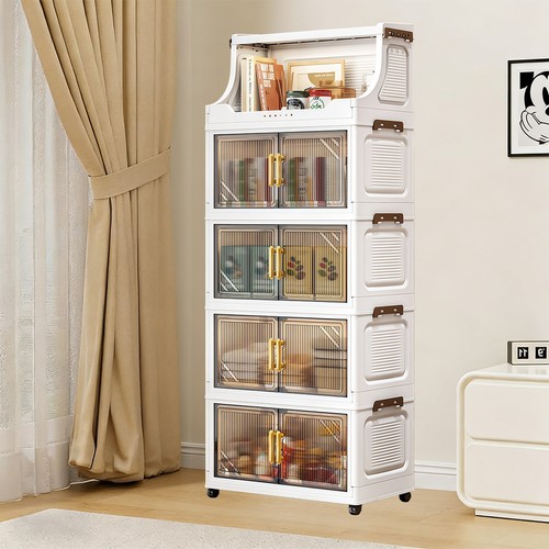 Foldable storage cabinet - storage, w/