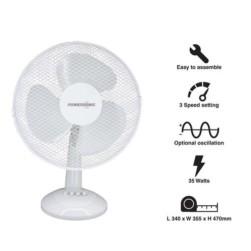 Desktop fan silent air - 12”,