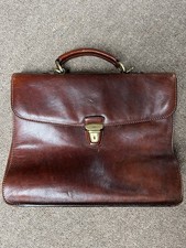 The Bridge Conker Leather Briefcase