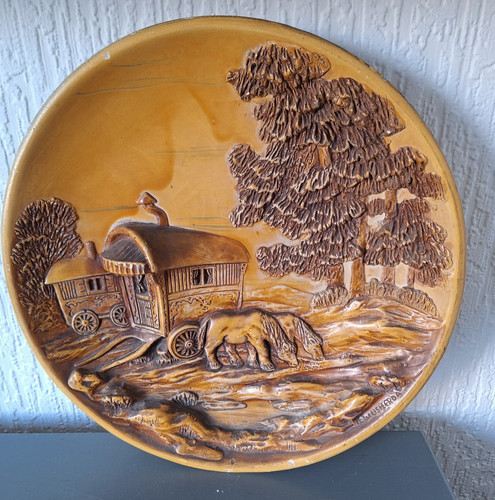 Vintage wall plaque gypsy - of,