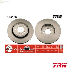 2x BRAKE DISC DF4166 FOR BMW