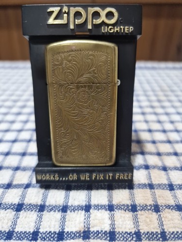 Zippo 1989 slimline floral - zippo-1989-slimline,