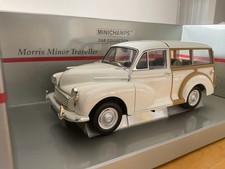 Minichamps Boxed White Morris Minor Traveller 1:18 Scale Diecast
