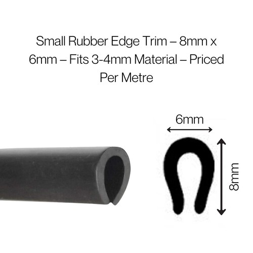 Small rubber edge - small, 8mm