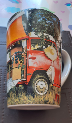 Coffee tea mug - /tea, camper