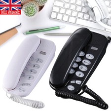 Desk Corded Landline Phone Pause Mute Redial Wired Telephone Home Office Hotel