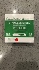 Swan-Morton #10R Surgical STERILE DERMAPLANE Blades Stainless 100 Pack AUTHENTIC