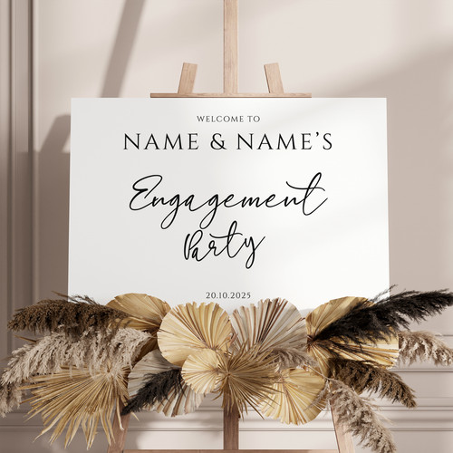 Personalised engagement sign - personalised,
