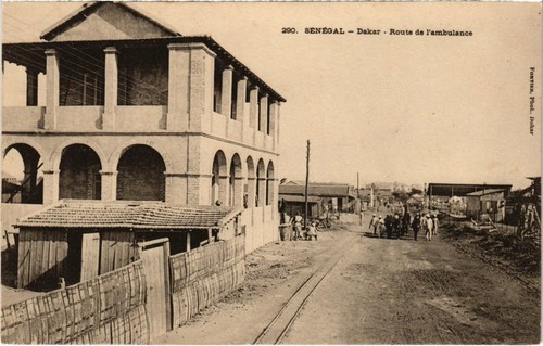Cpa senegal dakar route - senegal,