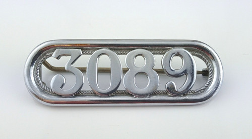 Vintage nickle plate - plate, tramway