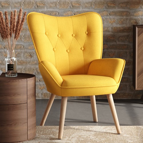 Upholstered armchair curved - armchair,