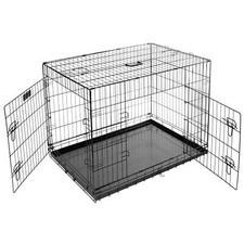 Metal Dog Cage Puppy Crate, Pet Training Crate Carrier X-Small up to XX-Large