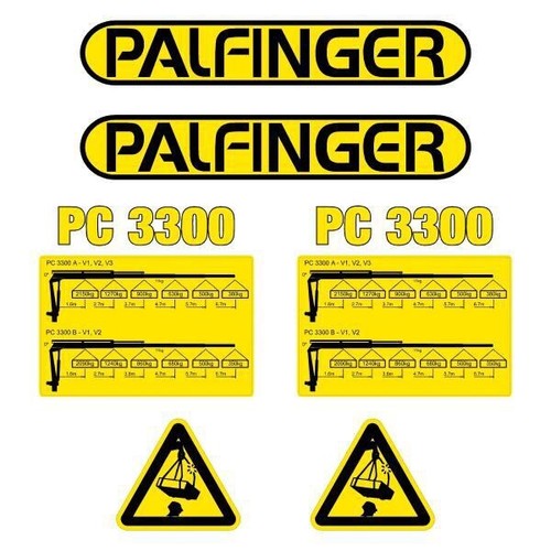 Decal sticker set palfinger - decal,