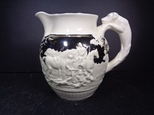 Wedgwood Pitcher Jug D'ye Ken John Peel Hunt Scene Platinum / Silver Large 1.6L