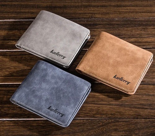 Mens leather wallet rfid safe - leather,