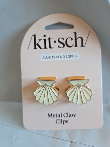 Kitsch metal hair claw - metal, clips