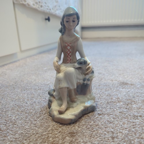 Casades art young lady dog - art, &