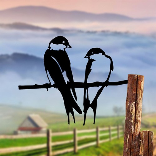Metal art bird - bird, bare
