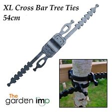 Cross Bar XL Tree Tie Strong Soft Rubber Adjustable 2-Strap Plant Stake Support