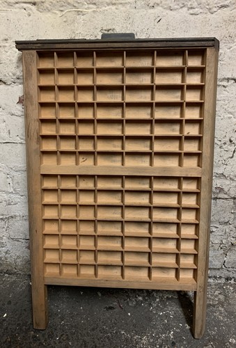 Vintage wooden printers type - wooden,