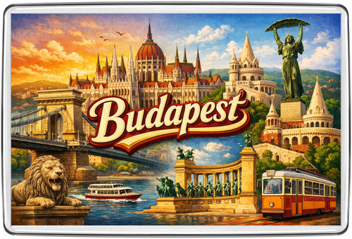 Budapest fridge magnet - fridge,