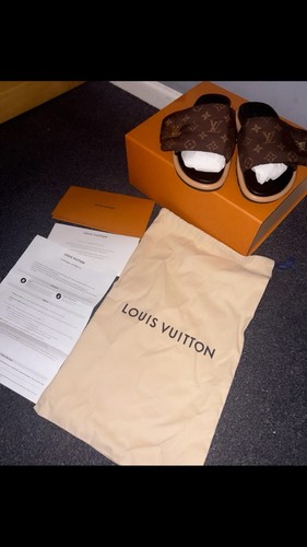 Louise vuitton pillow slides - vuitton,