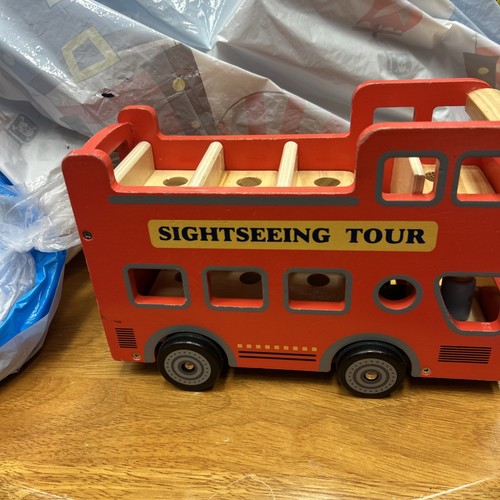 Woet wooden city tour bus - city,