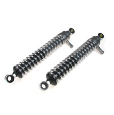 Spring legs shock absorber (pair) chrome plated with adjusting lever 360 mm for MZ ETZ TS