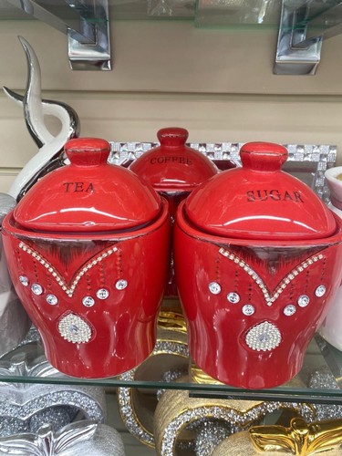 Tea coffee sugar jars - coffee, jars.
