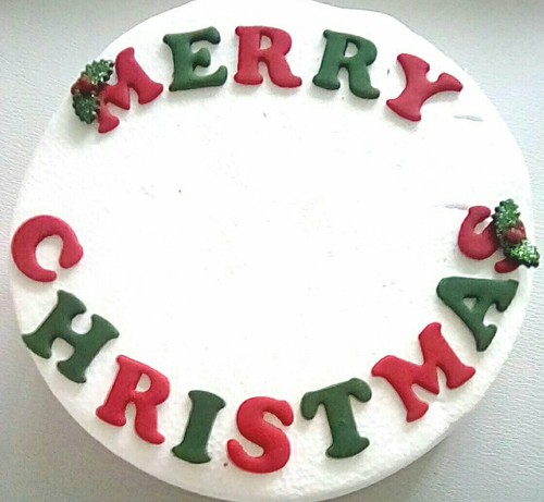 Edible sugar icing merry - edible,