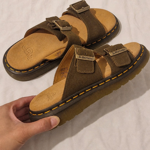 Martens suede buckle - buckle, slip