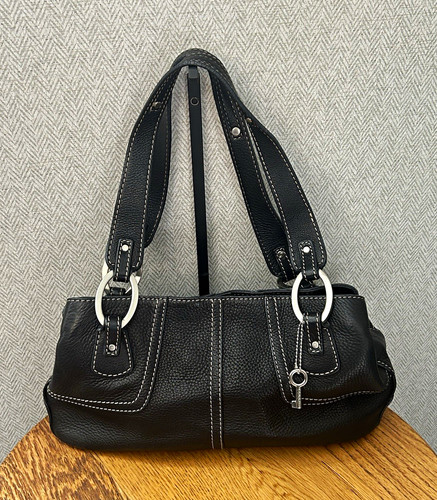 Fossil black pebbled leather - fossil,