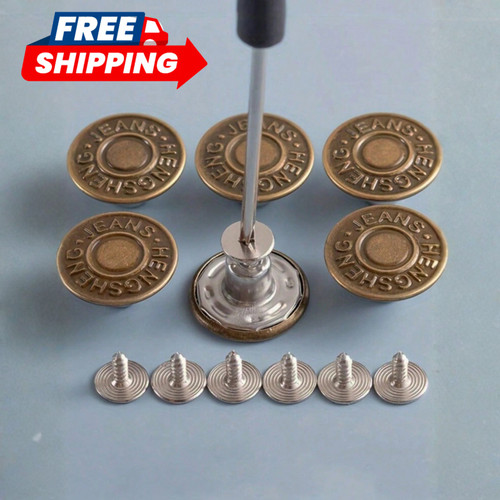 Metal jeans buttons - jeans,