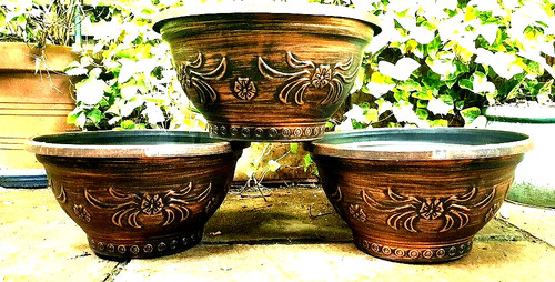 Copper look bulb bowl - xl,