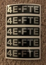 Toyota 4EFTE Timing Belt Cover Decal Sticker Corolla Starlet
