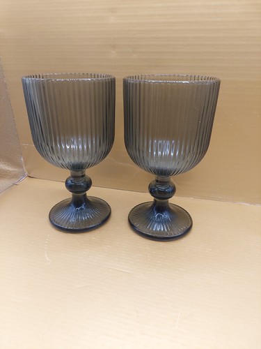 Set ribbed fern glass - of,