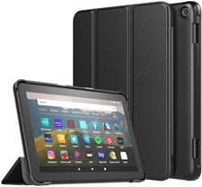 Leather Smart Stand Flip Cover Case For Amazon Kindle Fire HD 8 2024 12th Gen