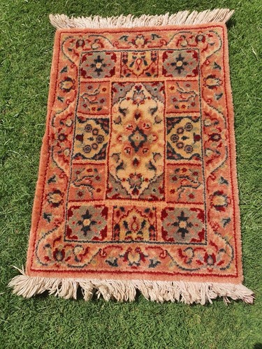 Hand knotted vintage wool - vintage,