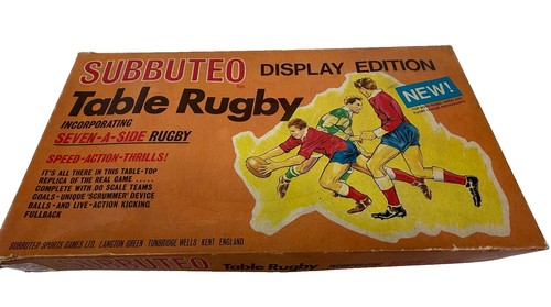 Subbuteo table rugby display - table,