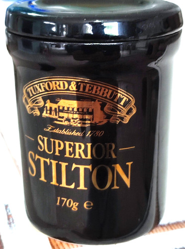 Stilton cheese jar with - with, lid