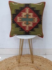 Indian Vintage Cushions Handmade Kilim Pillow Jute Cushion Cover Throw