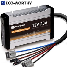20A 40A 12V DC to DC Battery Charger W/MPPT On-Board Solar Battery Motorhome Van