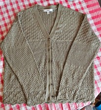 M&S green ladies cardigan, medium, nwot 