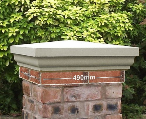 Cast stone imperial pier caps - cast,