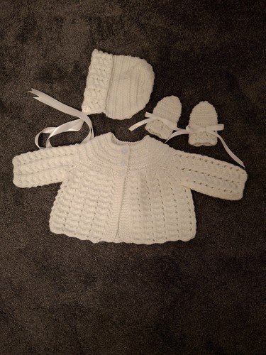 New white hand - new...white, knitted