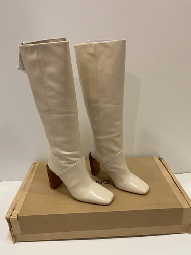 Mango leather knee length - mango,