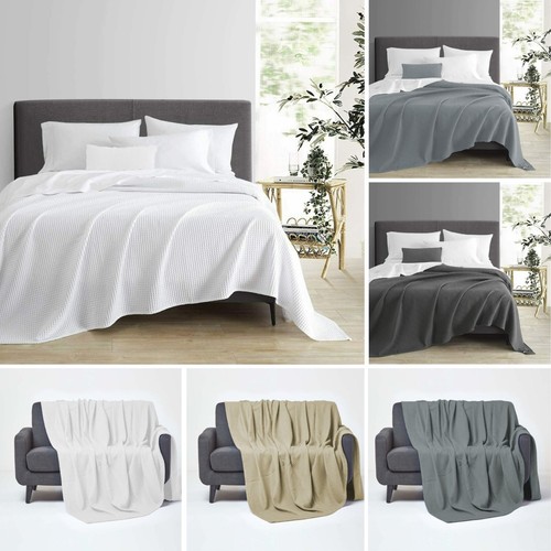 100 cotton waffle - weave, bed