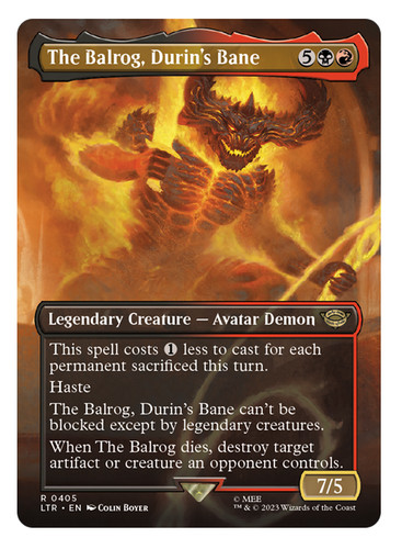 Mtg the balrog durin s - mtg, durin's